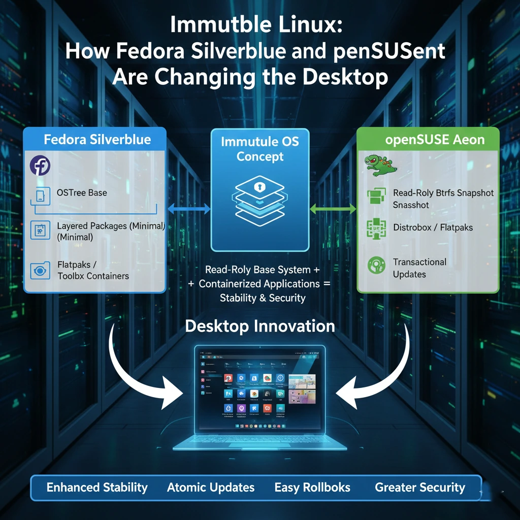 Immutable Linux How Fedora Silverblue and openSUSE Aeon Are Changing the Desktop