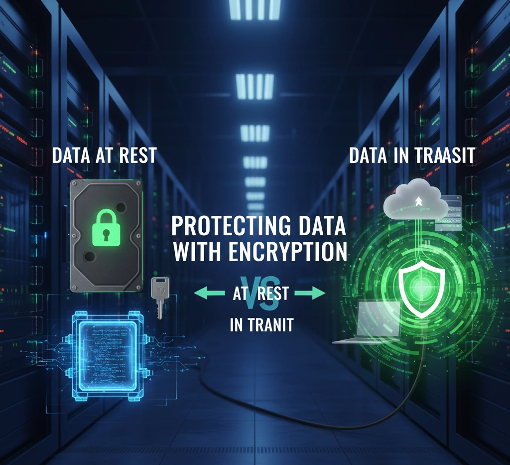 Protecting Data with Encryption At Rest vs In Transit