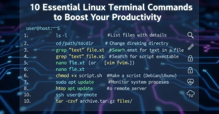 10 Essential Linux Terminal Commands to Boost Your Productivity