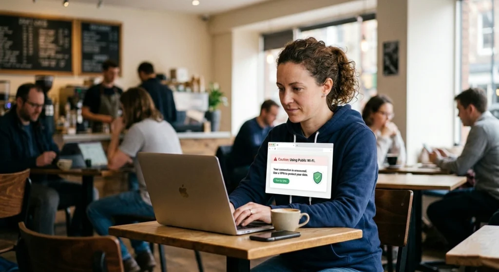 Be Cautious with Public Wi-Fi and Use a VPN