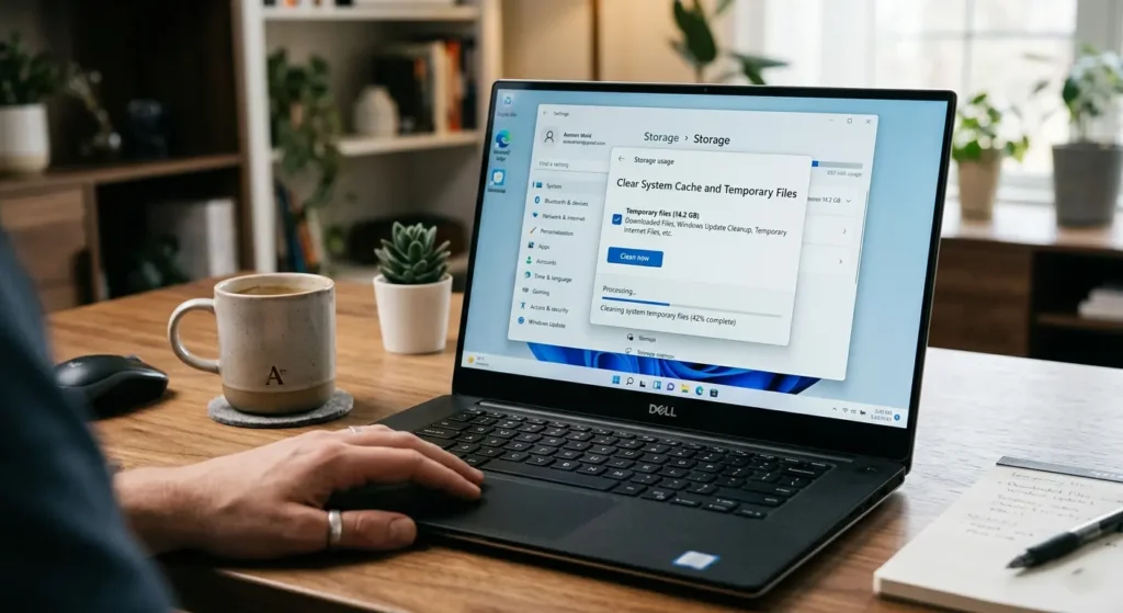 Clear Cache and Temporary Files