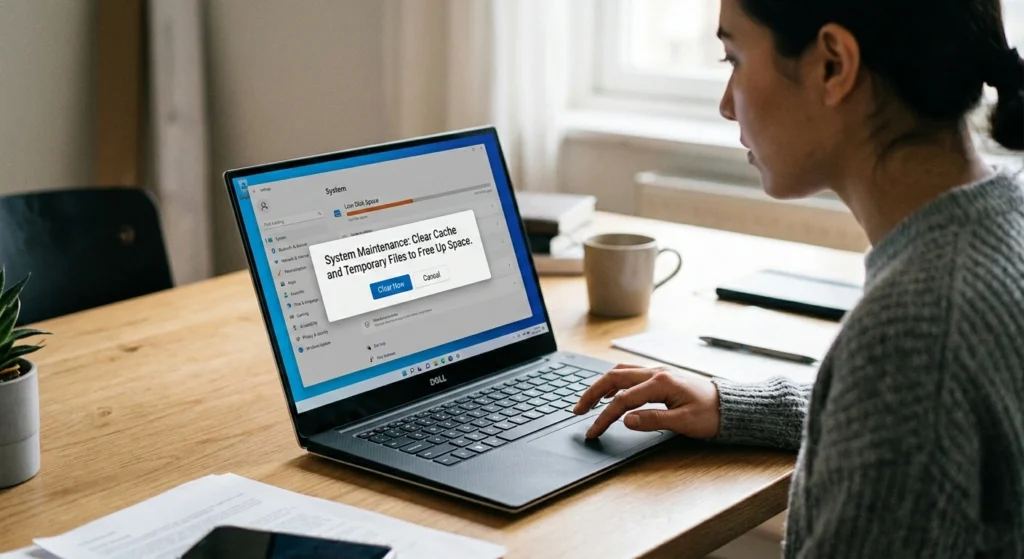 Clear Cache and Temporary Files to Free Up Space Clear Cache and Temporary Files to Free Up Space