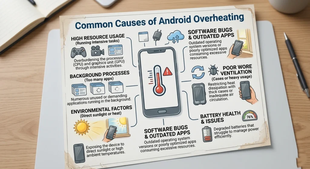 Common Causes of Android Overheating