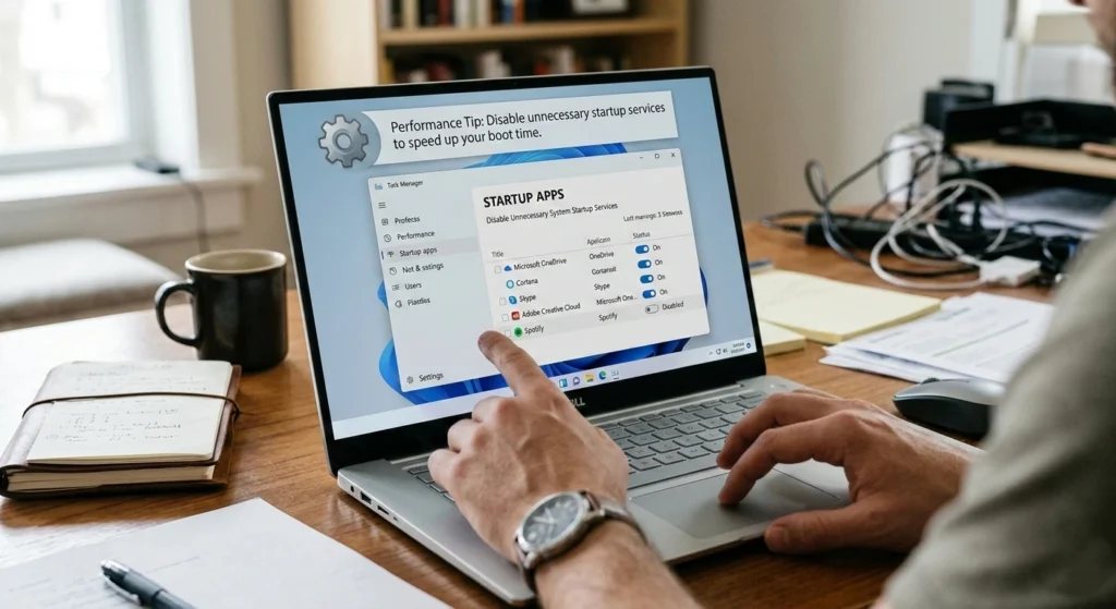 Disable Unnecessary Startup Services