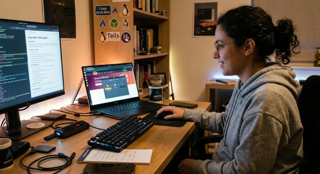 Downloading and Creating a Bootable Linux USB Downloading and Creating a Bootable Linux USB