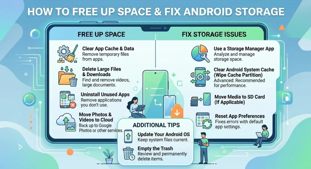 How to Free Up Space and Fix Android Storage How to Free Up Space and Fix Android Storage