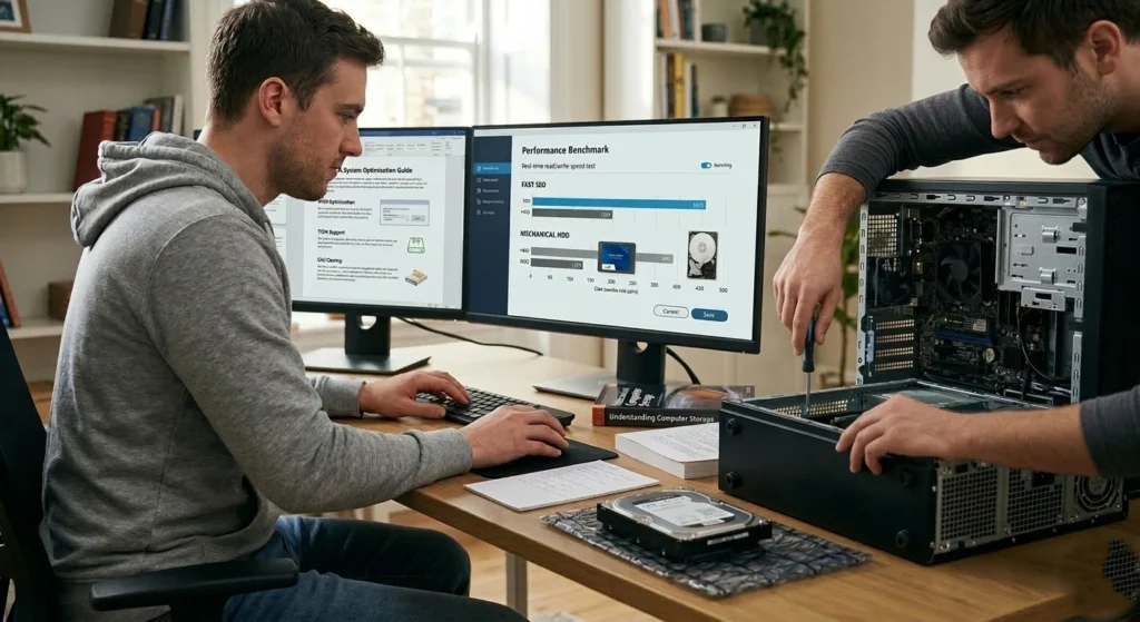 Improve Disk Performance (SSD vs HDD, File System Tweaks)