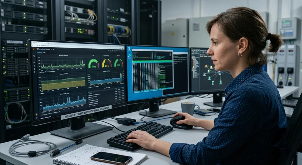 Monitor System Resource Usage Regularly