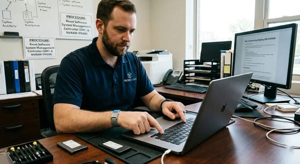 Reset System Management Controller (SMC) and NVRAM