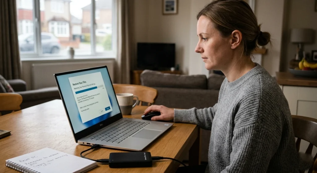 Restore Your Files and Settings After the Reset