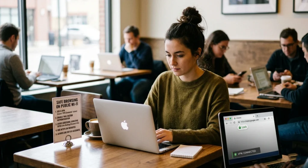 Safe Browsing Practices When Connected to Public Wi-Fi