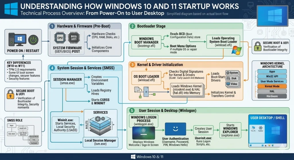 Understanding How Windows 10 and 11 Startup Works