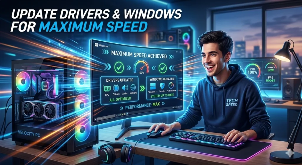 Update Drivers and Windows for Maximum Speed Update Drivers and Windows for Maximum Speed