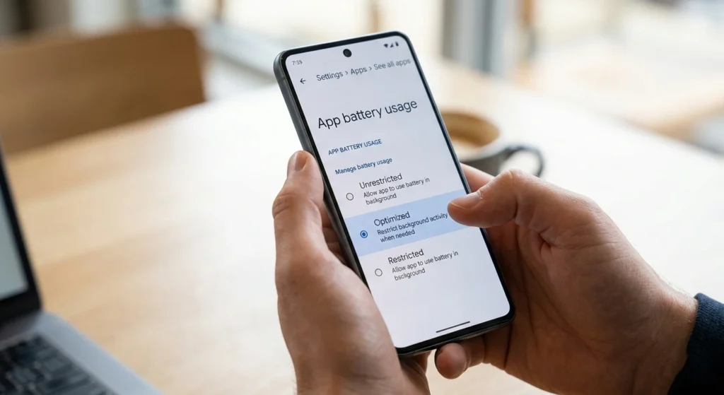 Use Built-In Android Settings to Limit Background Activity
