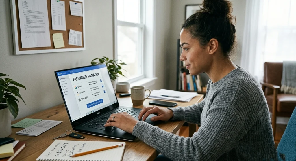 Use Strong, Unique Passwords and a Password Manager