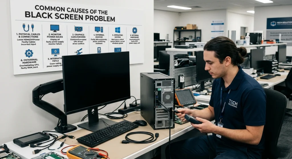 Common Causes of the Black Screen Problem