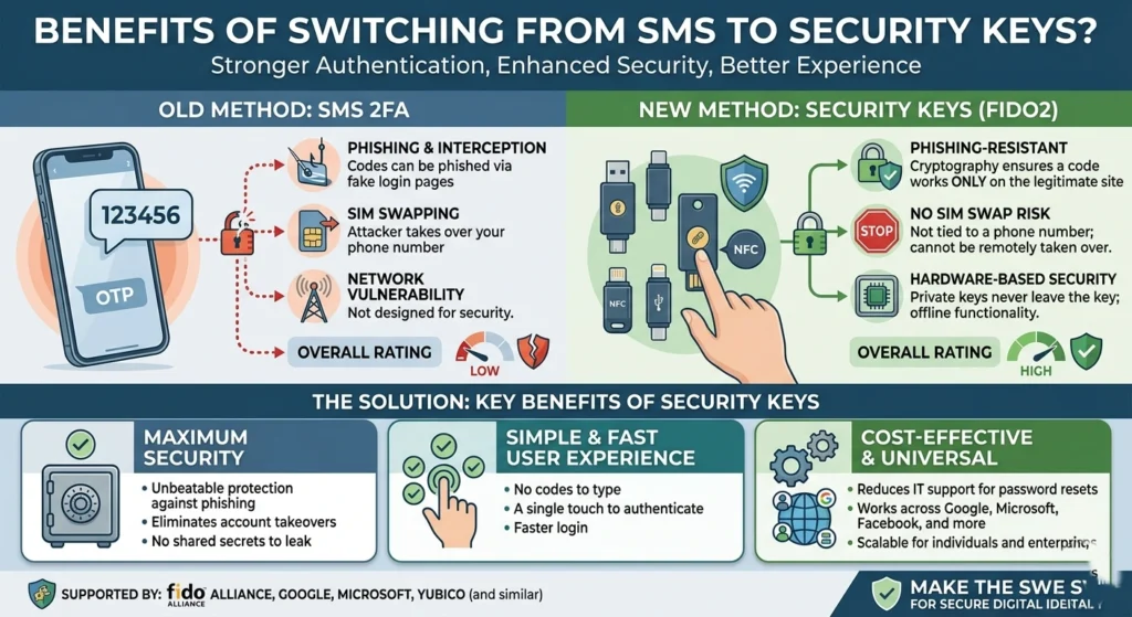 Benefits of Switching from SMS to Security Keys
