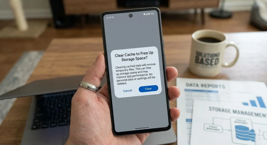 Clear Cache to Free Up Storage Space