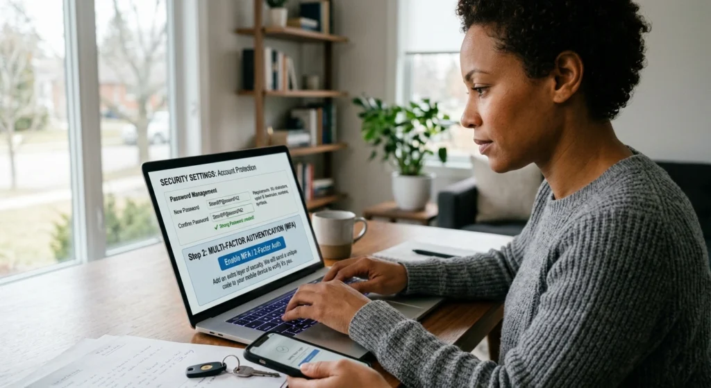 Create Strong Passwords and Enable Multi-Factor Authentication