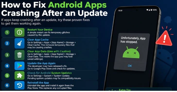 How to Fix Android Apps Crashing After an Update