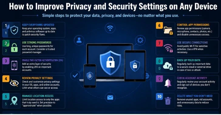 How to Improve Privacy and Security Settings on Any Device