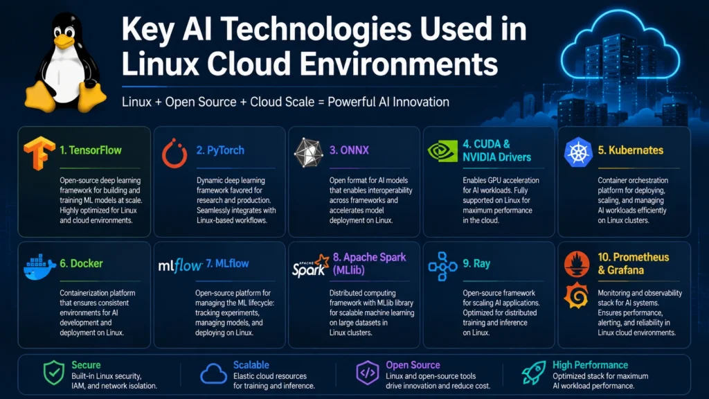 Key AI Technologies Used in Linux Cloud Environments