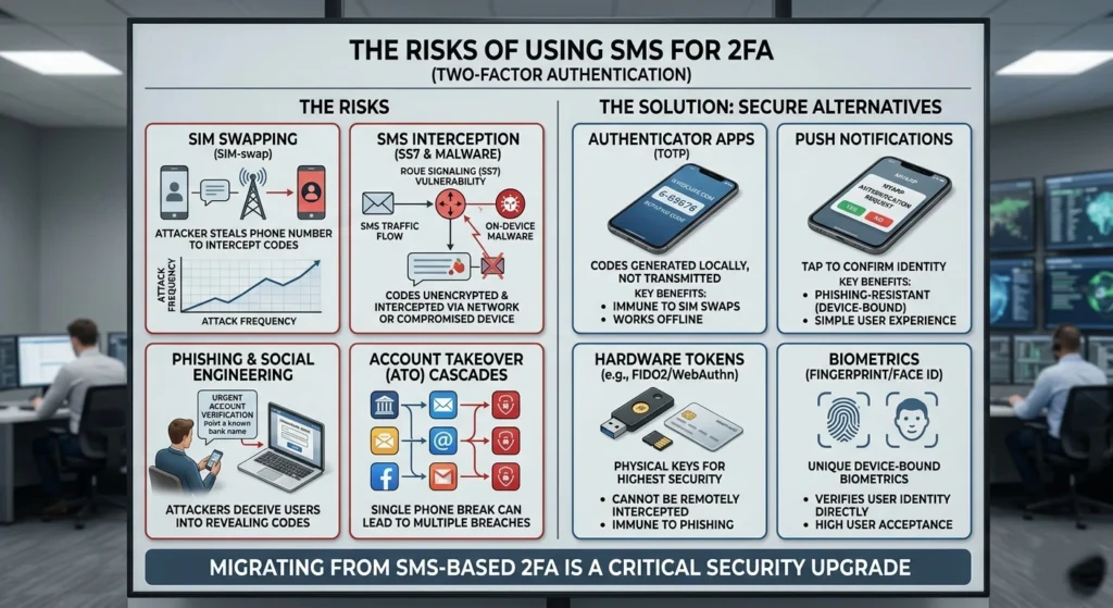 The Risks of Using SMS for 2FA