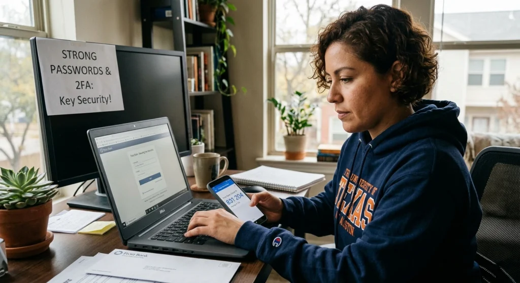 Using Strong Passwords and Two-Factor Authentication